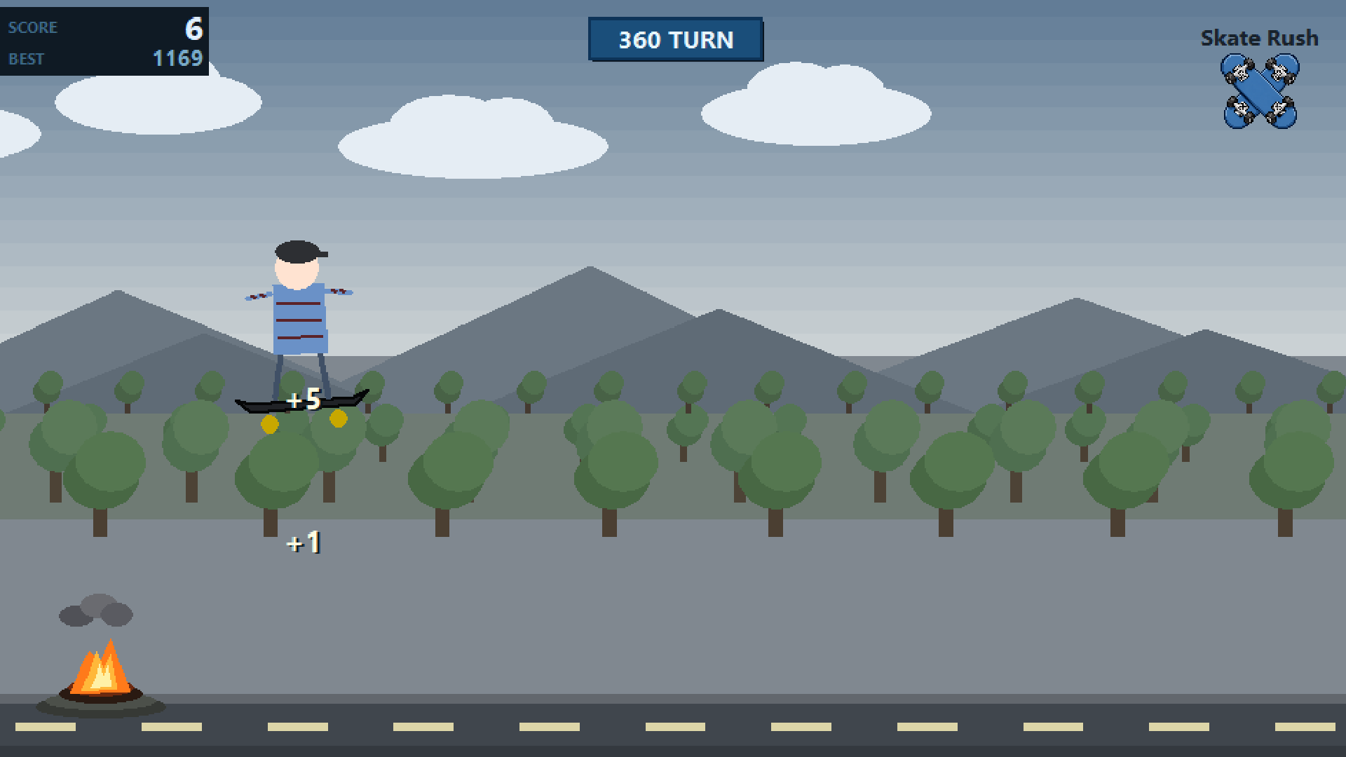 Skate Rush menu screenshot