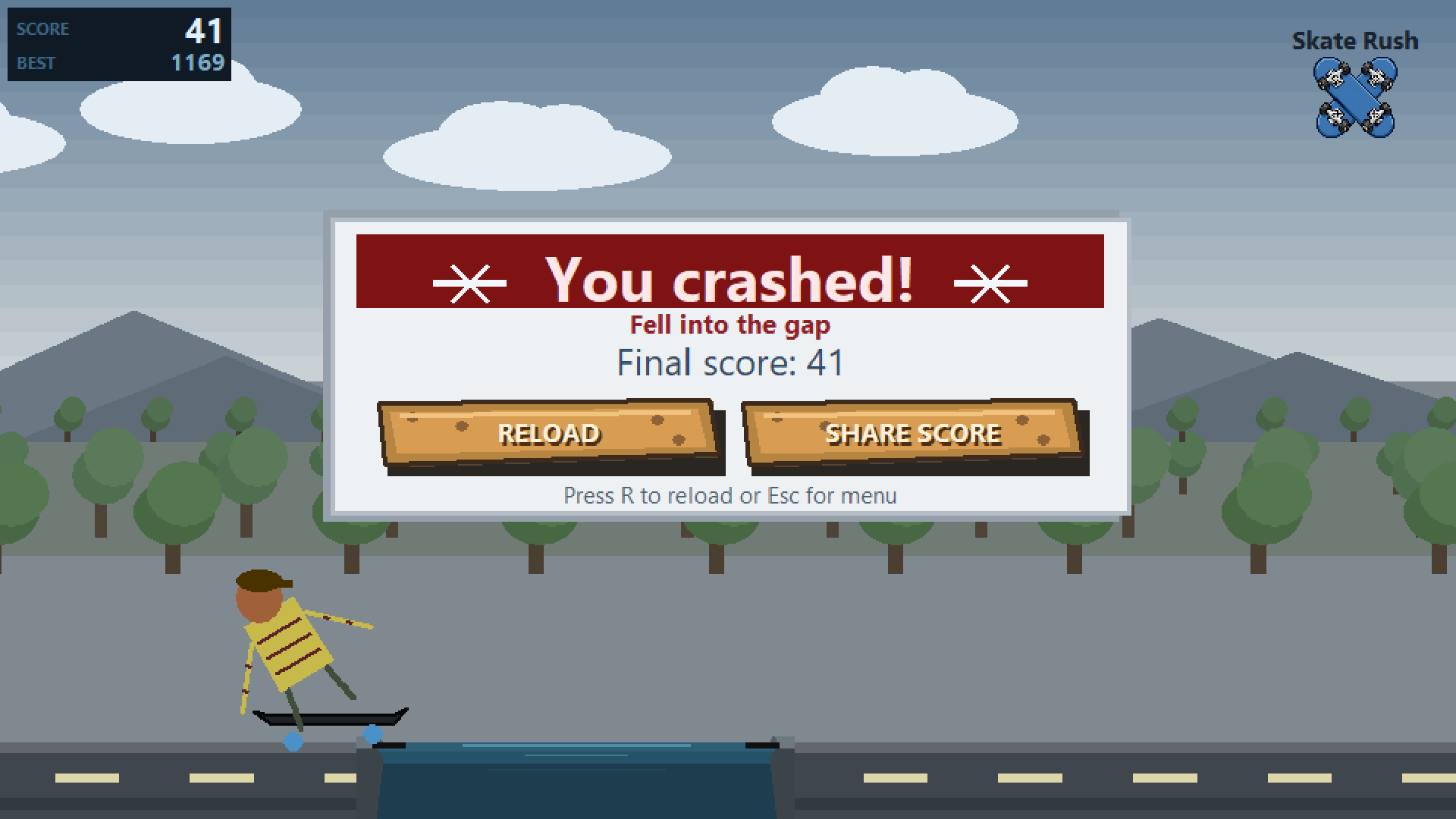 Skate Rush leaderboard screenshot